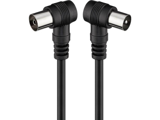 Pro Angled antenna cable (<70 dB) 2x shielded