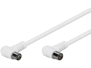 Pro Antenna cable angled 2x90° (IEC female/male) 80 dB - 3.5 m