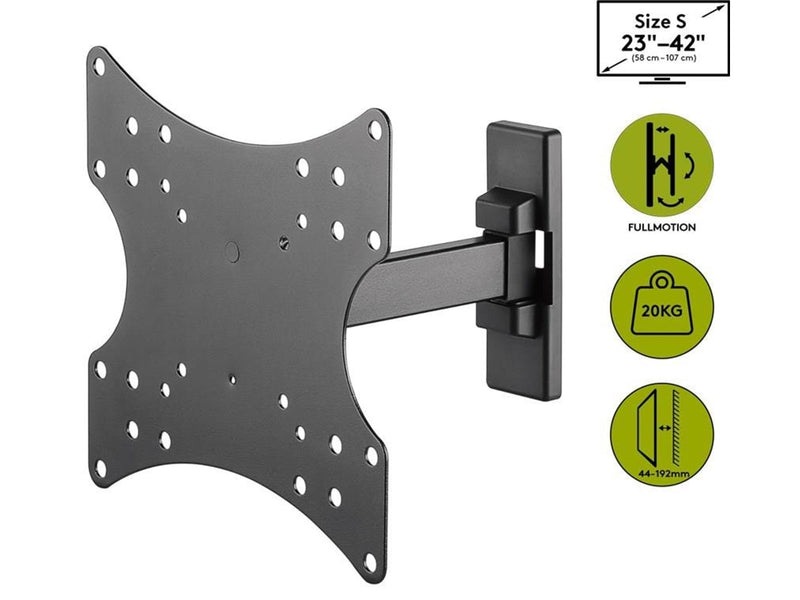Pro Basic TV wall mount Basic FULLMOTION (S) black - Max - recommended for