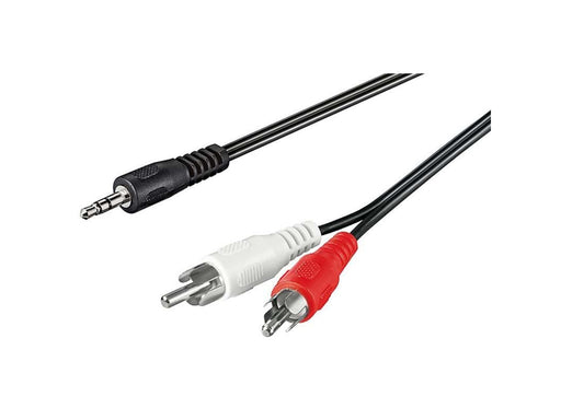 Pro MiniJack - 2xRCA - Schwarz - 15m