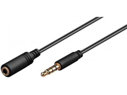 Pro MiniJack 3.5mm Ext. 4P - Bk - 3m