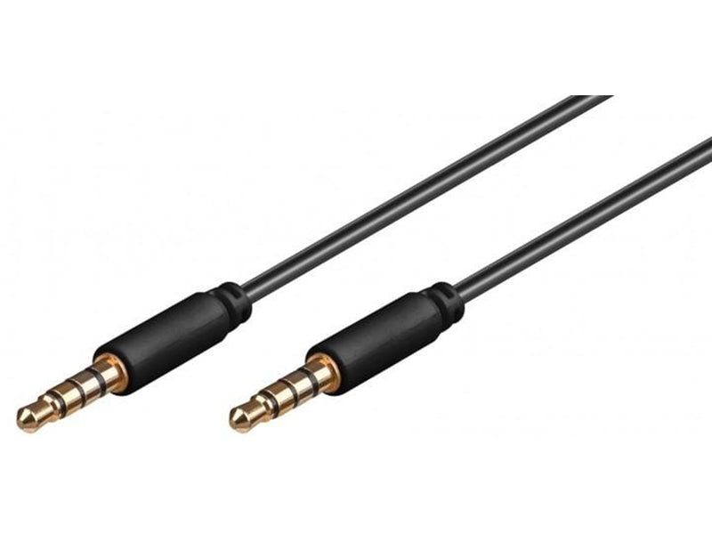 Pro MiniJack 3.5mm Slim 4P - Bk - 1m