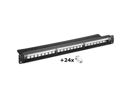 Pro NET Keystone Panel 24x CAT6 (SET)