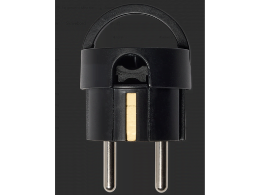 Pro Socket angle schuko mini, black
