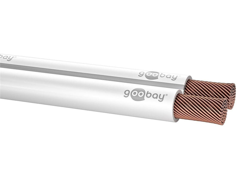 Pro Speaker Cable white CCA - 25 m