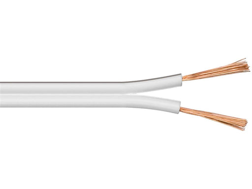 Pro Speaker cable white CCA 50 m - 50 m roll cable d
