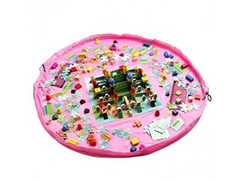 Pro Spielmatte & Aufbewahrungstasche für Lego und Spielzeug – Rosa