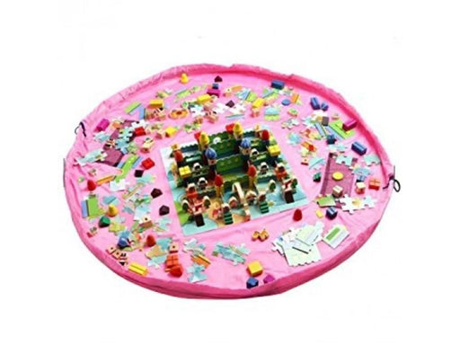 Pro Spielmatte & Aufbewahrungstasche für Lego und Spielzeug – Rosa