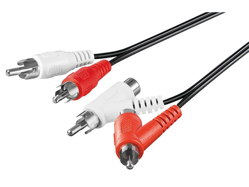 Pro Stereo connector cable RCA with passthrough