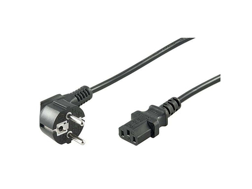 Pro Strom Kabel C13 1x90° - Schwarz - 3m