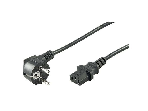 Pro Strom Kabel C13 1x90° - Schwarz - 3m