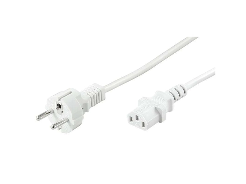 Pro Strom Kabel C13 - Weiß - 1.5m