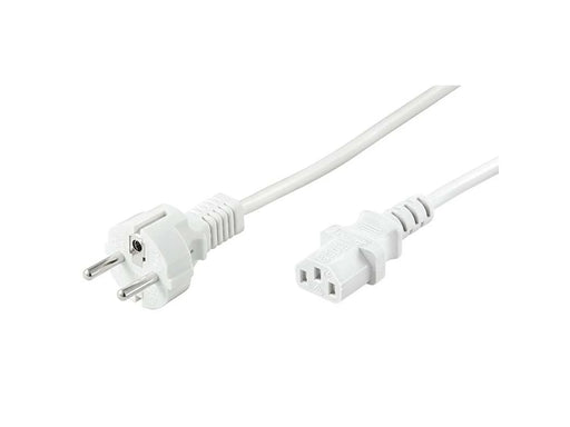 Pro Strom Kabel C13 - Weiß - 1.5m