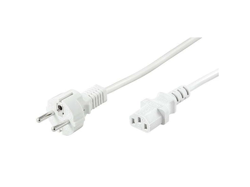Pro Strom Kabel C13 - Weiß - 1.5m