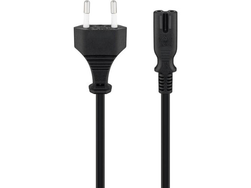 Pro Stromkabel C7 (2 pins) - Schwarz - 0.5m - Gerade