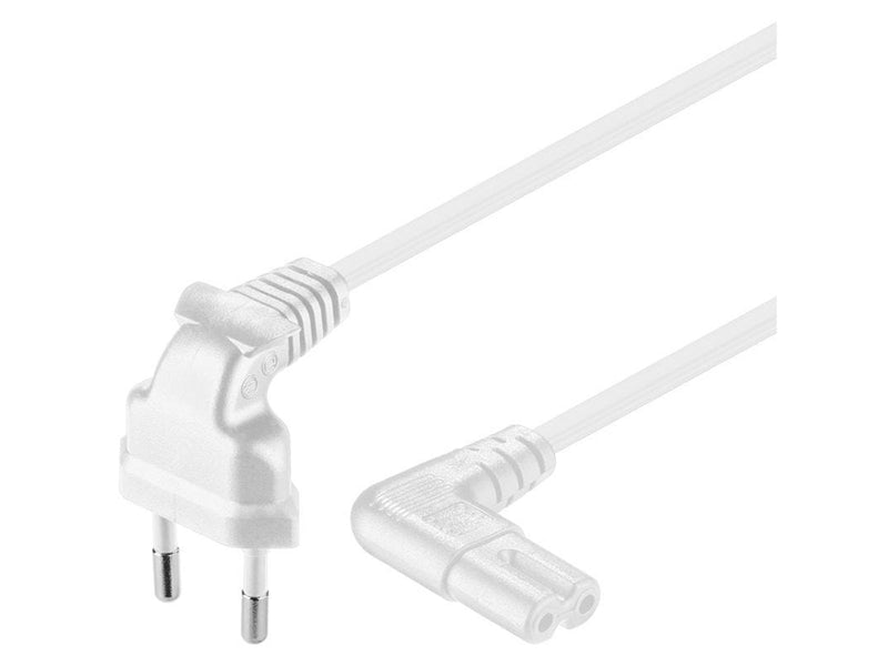 Pro Stromkabel C7 (2 pins) - Weiß - 2m - 90°