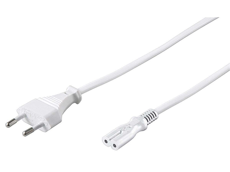 Pro Stromkabel C7 (2 pins) - Weiß - 5m - Gerade
