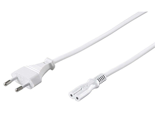 Pro Stromkabel C7 (2 pins) - Weiß - 5m - Gerade