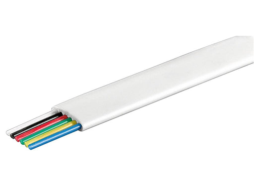 Pro Telephone flat cables 6-core 100 m reel AWG 28.