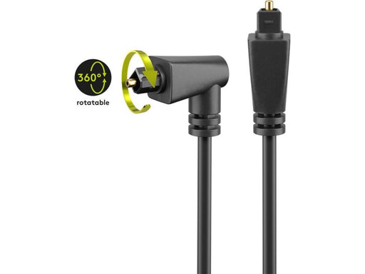 Pro angled Toslink cable and rotatable