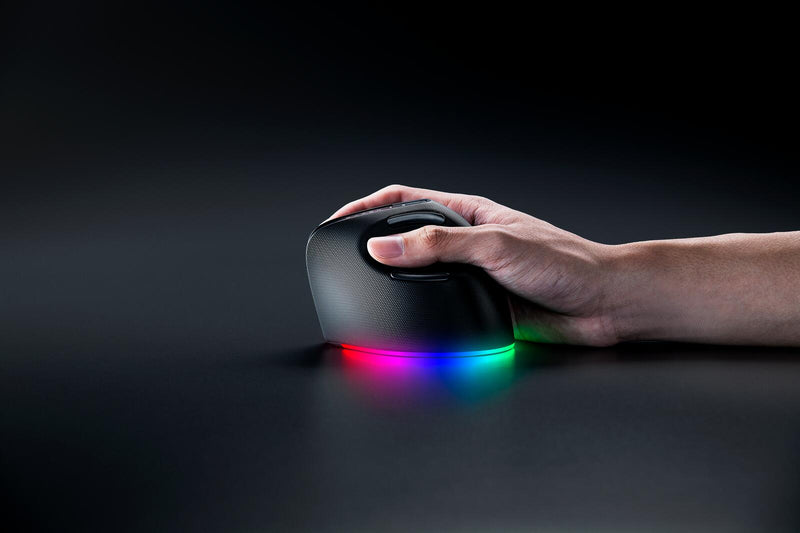 Razer Pro Click V2 Vertical Maus Universal rechts RF Wireless + Bluetooth + USB Type-C Optisch 30000 DPI