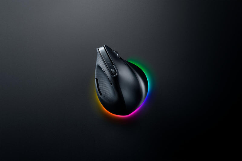 Razer Pro Click V2 Vertical Maus Universal rechts RF Wireless + Bluetooth + USB Type-C Optisch 30000 DPI