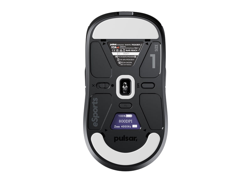 Pulsar Bundle - X2A v3 eS Mini + ParaBrake XL v2 Mousepad - Gaming Maus (Schwarz)