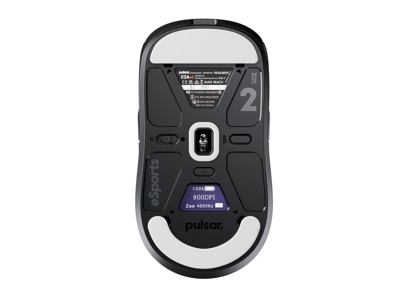 Pulsar Bundle - X2A v3 eS Mini + ParaBrake XL v2 Mousepad - Gaming Maus (Schwarz)