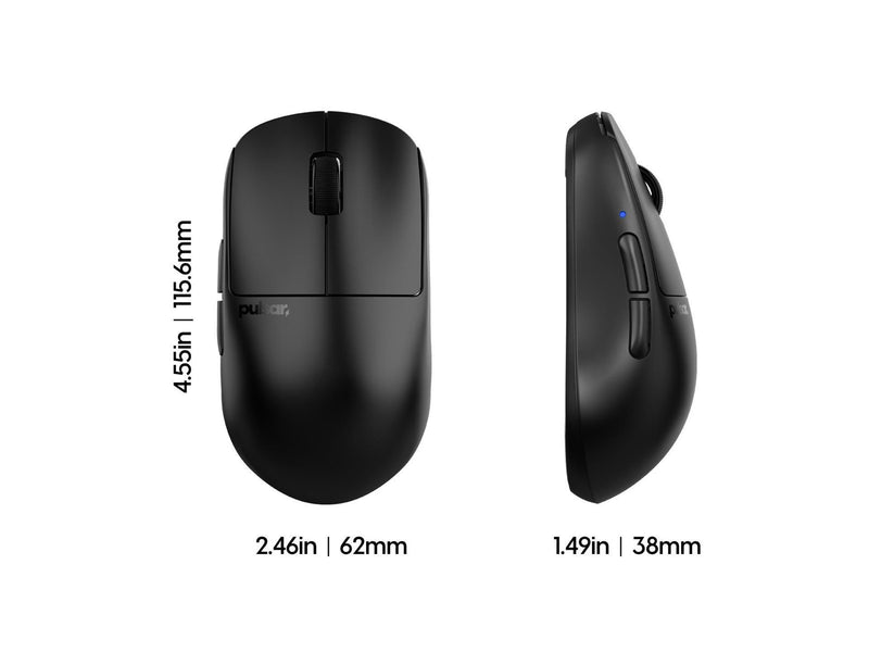 Pulsar Bundle - X2H v3 Mini Black + ParaControl Medium v2 Mousepad - Gaming Maus (Schwarz)