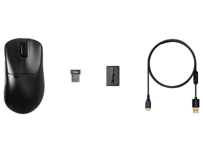 Pulsar Bundle - Xlite V4 Mini Black + ParaControl Medium v2 Mousepad - Gaming Maus (Schwarz)