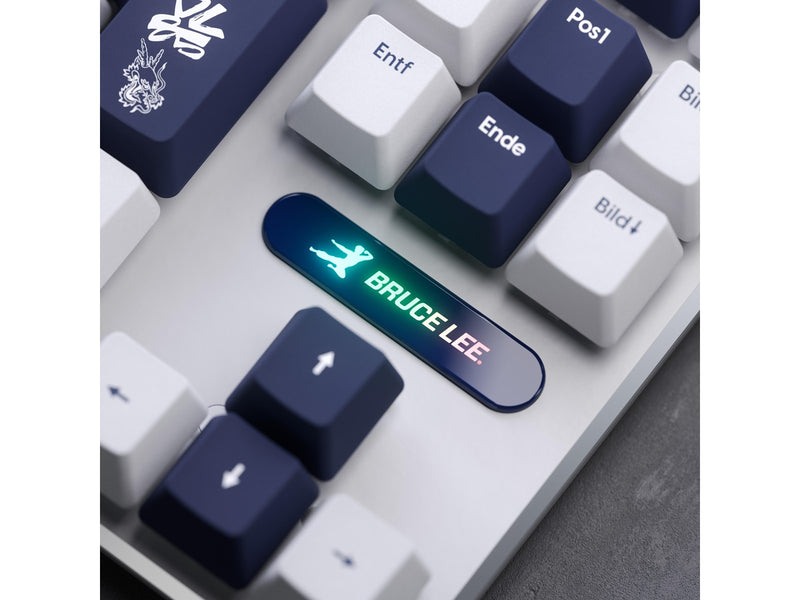 Pulsar PCMK 3 HE TKL (Bruce Lee 85th edition) - Gaming Tastatur (TKL) - 80% - Deutsch - Weiss