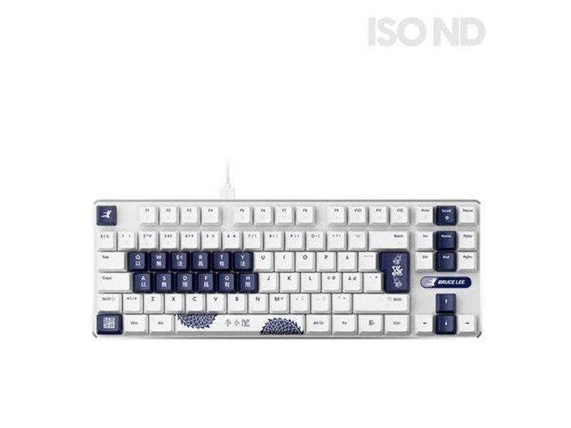 Pulsar PCMK 3 HE TKL (Bruce Lee 85th edition) - Gaming Tastatur (TKL) - 80% - Nordic ISO - Weiss