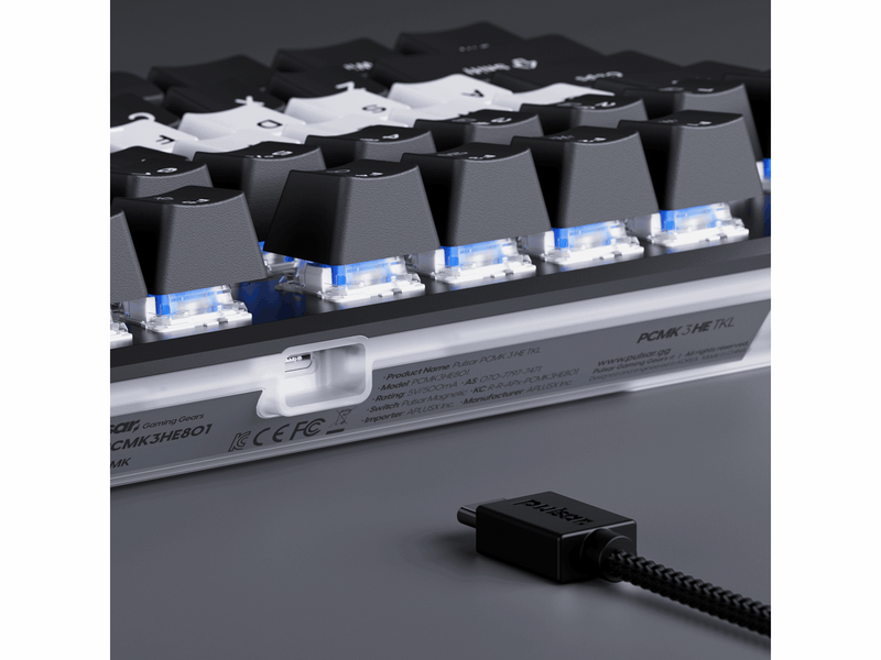 Pulsar PCMK 3 HE TKL - Gaming Tastatur (TKL) - 80% - Englisch (US) - Schwarz