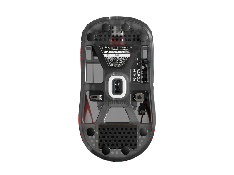 Pulsar X2 CRAZYLIGHT Mini Wireless - T1 Edition - Gaming Maus (Rot)