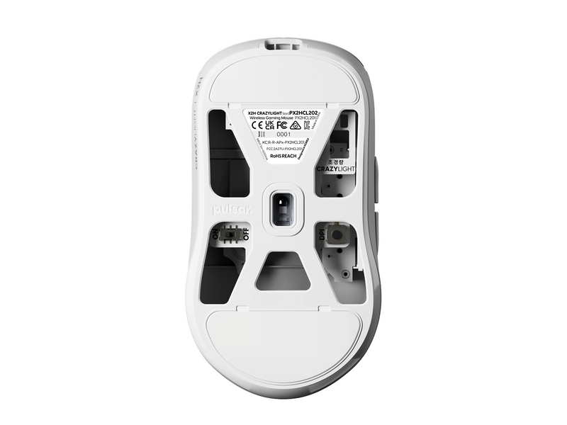 Pulsar X2H CRAZYLIGHT Medium Wireless (Uyuni White) - Gaming Maus (Weiß)