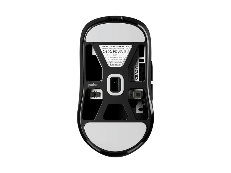 Pulsar X2H CRAZYLIGHT Mini Wireless (Jet Black) - Gaming Maus (Schwarz)