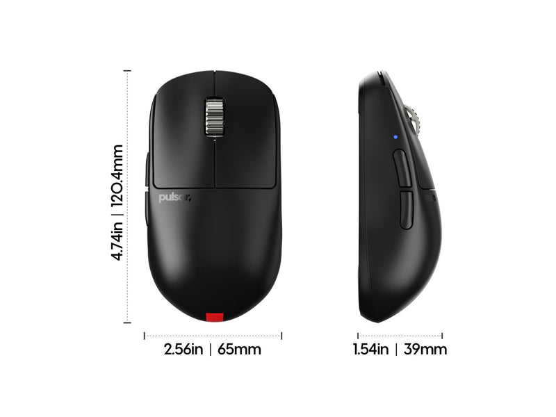 Pulsar X2H V3 eS Medium Wireless - Gaming Maus (Schwarz)