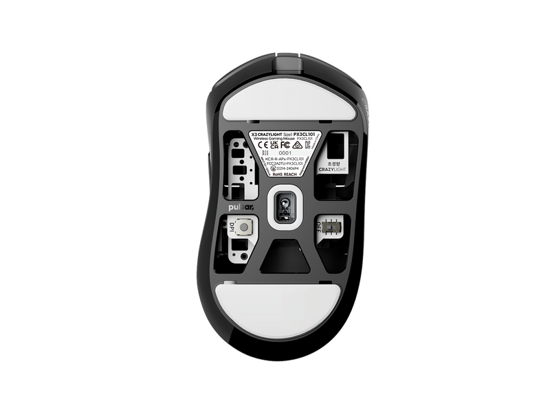 Pulsar X3 LHD CRAZYLIGHT Mini Wireless (Jet Black) - Gaming Maus (Schwarz)