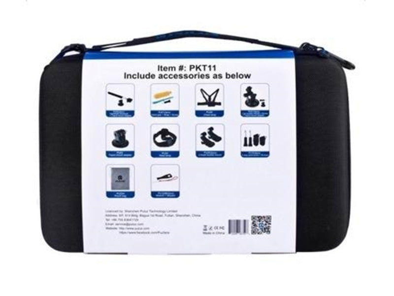Puluz 20 in 1 Accessories Ultimate Combo Kits for sports cameras PKT11