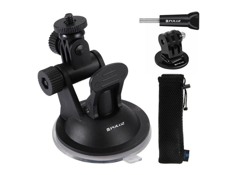 Puluz Glass car holder for GOPRO Hero DJI Osmo Action PU51