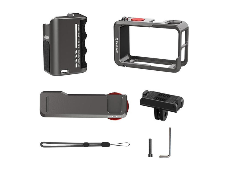 Puluz Metall-Schutzhülle mit  Griff für DJI Osmo Action 5 Pro / Action 4 / Action 3