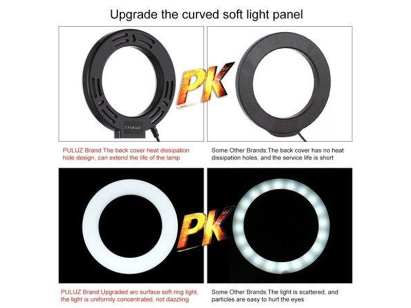 Puluz Ring LED lamp with adjustable base