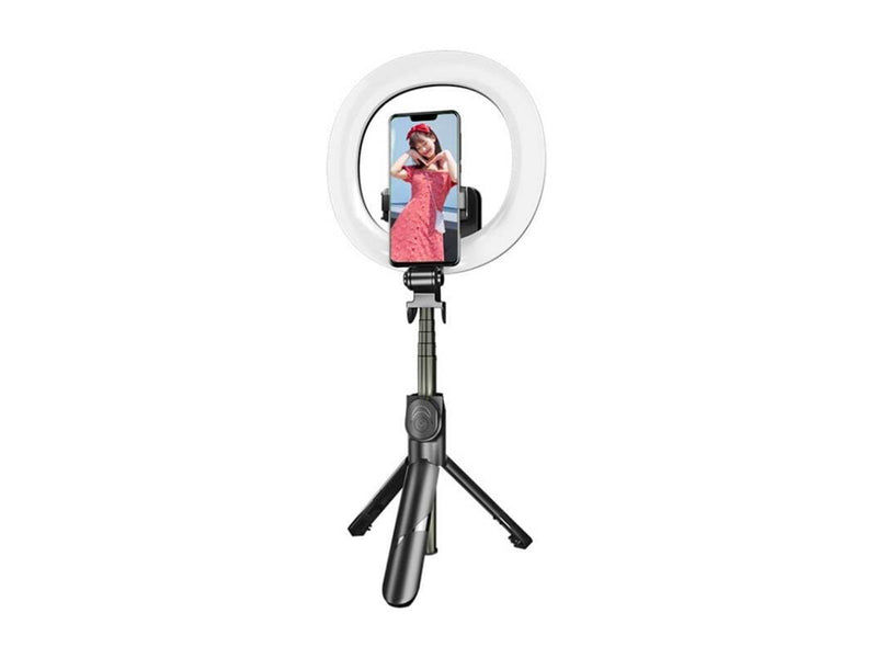 Puluz Selfie stick/ tripod with LED light ring