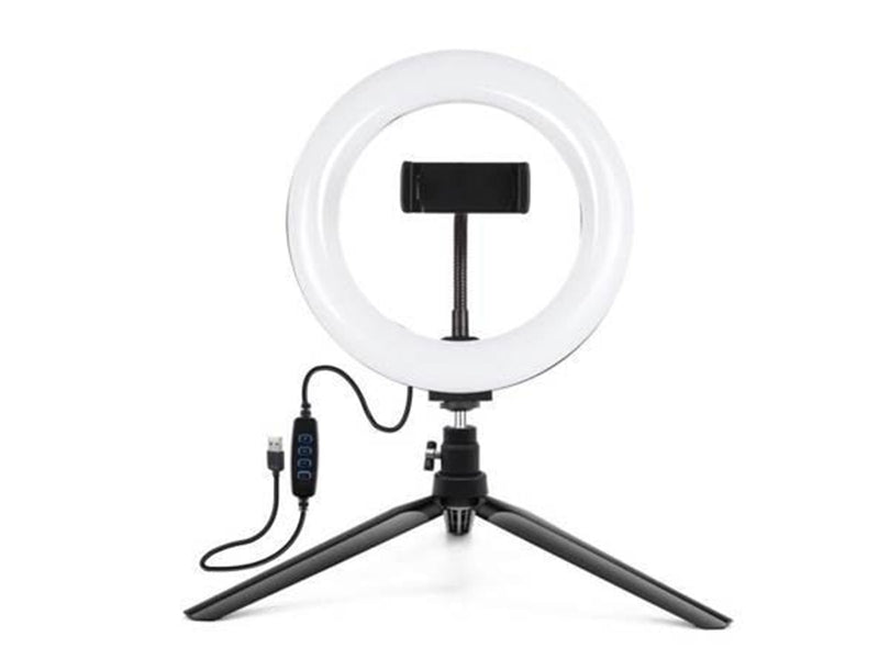 Puluz Tripod Mount with 20cm LED Ring Vlogging