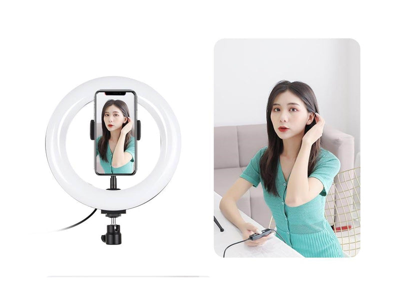 Puluz Tripod Mount with 20cm LED Ring Vlogging