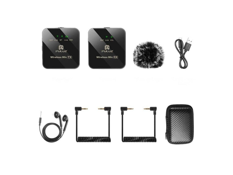 Puluz Wireless Lavalier Microphone 1 TX + 1 RX