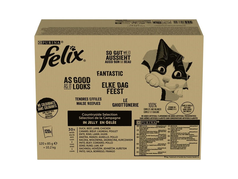 Purina Felix Countryside Selection - wet cat food - 120x85g