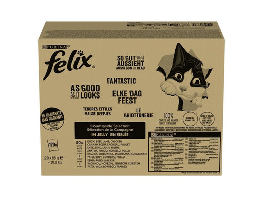 Purina Felix Countryside Selection - wet cat food - 120x85g
