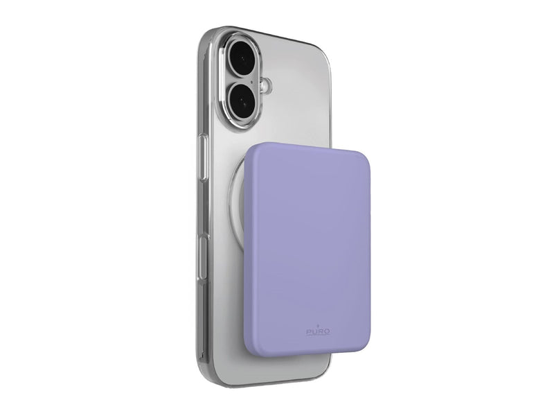 Puro 4200mAh ultra-thin compatible with MagSafe USB-C - purple - 4200 mAh