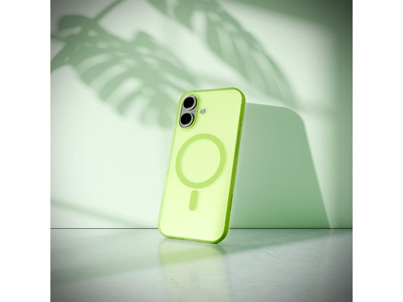 Puro Daylight Magsafe Compatible Silicone Case for iPhone 17 - Translucent Green